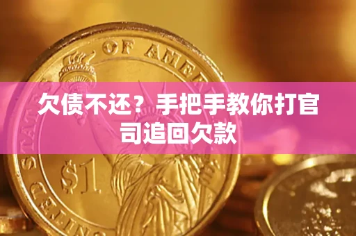 武汉欠债不还？手把手教你打官司追回欠款