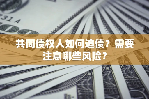 武汉共同债权人如何追债？需要注意哪些风险？