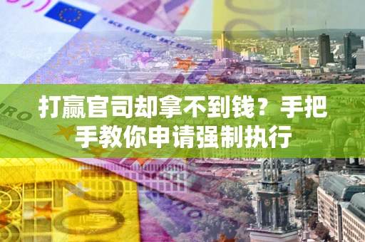 武汉打赢官司却拿不到钱？手把手教你申请强制执行