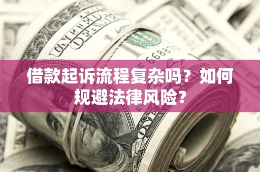 武汉借款起诉流程复杂吗？如何规避法律风险？