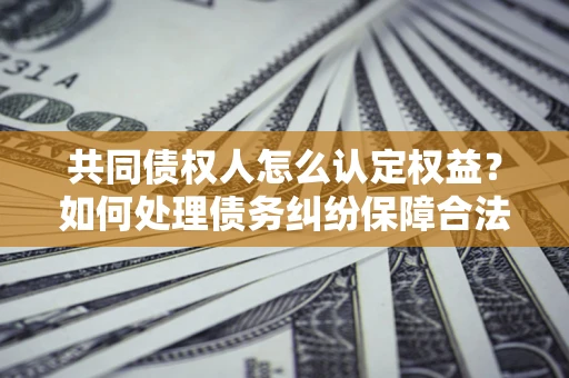 武汉共同债权人怎么认定权益？如何处理债务纠纷保障合法权益？