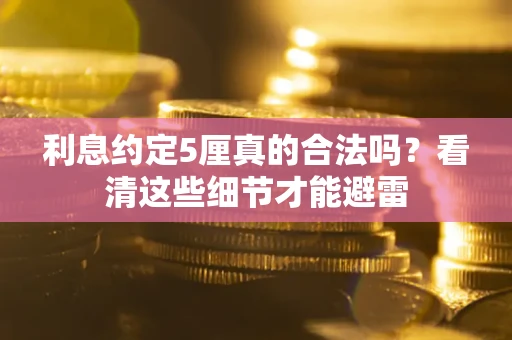 武汉利息约定5厘真的合法吗？看清这些细节才能避雷