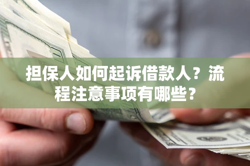 武汉担保人如何起诉借款人？流程注意事项有哪些？